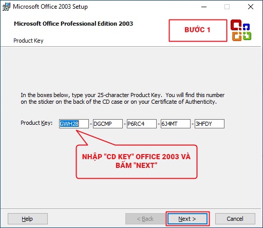 microsoft office 2003 huong dan tai va cai dat k2Ve